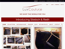 Tablet Screenshot of luxcouture.com